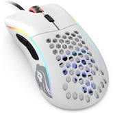 Glorious Model D 68g Superlight Honeycomb Mouse Rgb Usb Mouse Matte White - CompuMe